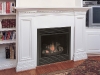 Mission Hills White Fireplace for old-world home decor.